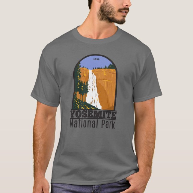 Yosemite National Park Nevada Falls California T-Shirt (Vorderseite)