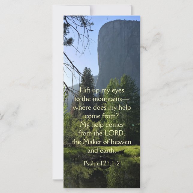 Yosemite National Park Psalm Flat Card (Vorderseite)