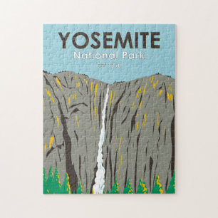 Yosemite National Park Ribbon Falls California  Puzzle