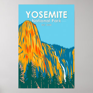 Yosemite National Park Sentinel Fall Kalifornien Poster