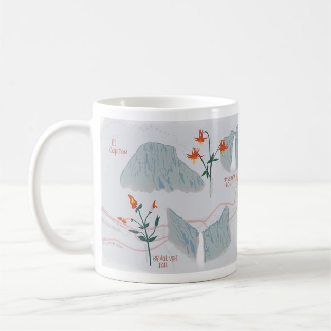 Yosemite National Park Tasse in Grau (Links)