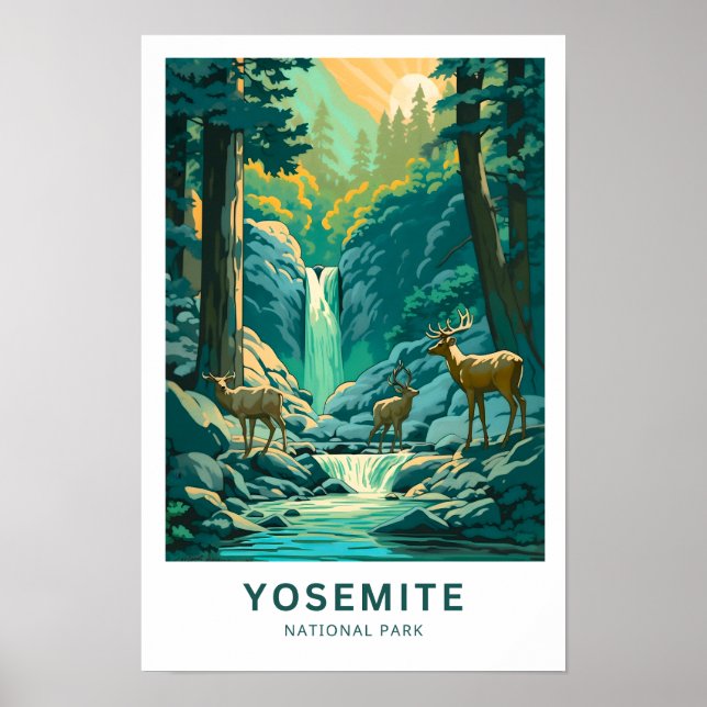 Yosemite National Park Travel Print Poster (Vorne)