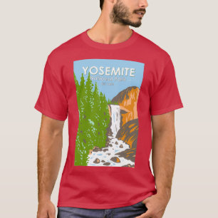 Yosemite National Park Vernal Fall California Vint T-Shirt