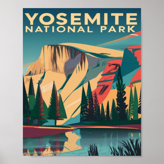 Yosemite National Park Vintage Poster (Vorne)