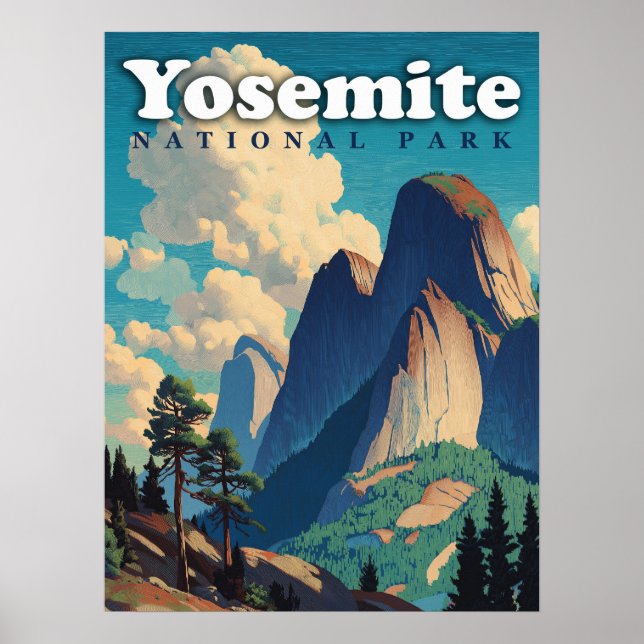 Yosemite National Park Vintage Poster (Vorne)