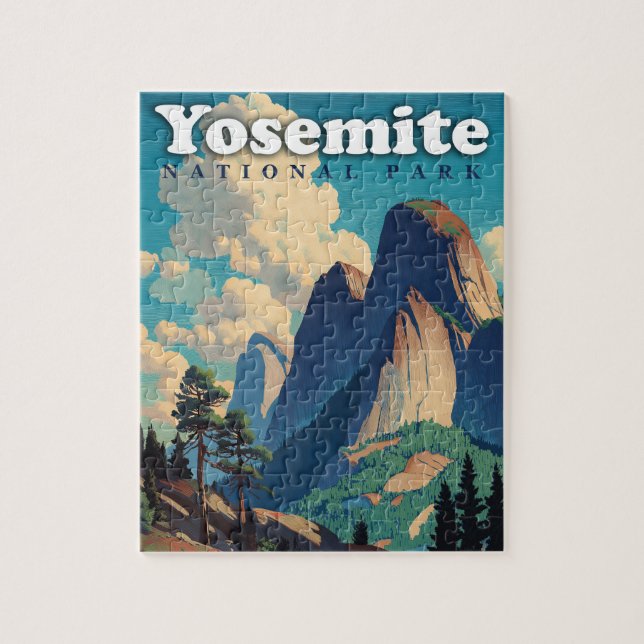 Yosemite National Park Vintage Puzzle (Vertikal)
