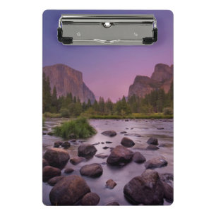 Yosemite Nationalpark an der Dämmerung Mini Klemmbrett