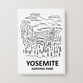Yosemite Nationalpark Art Button