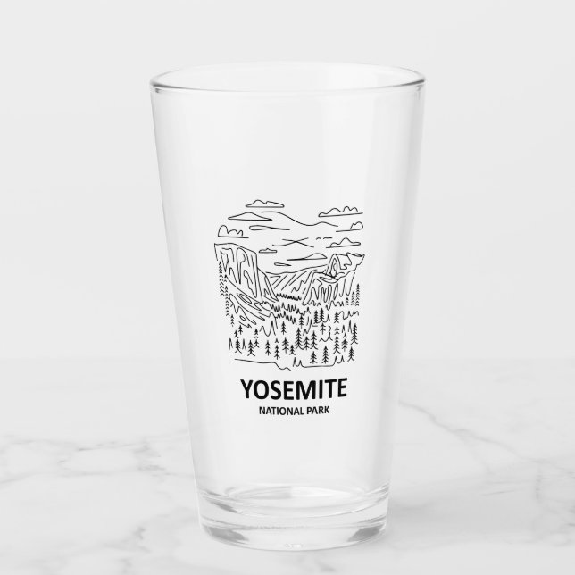 Yosemite Nationalpark Art Glas (Vorderseite)