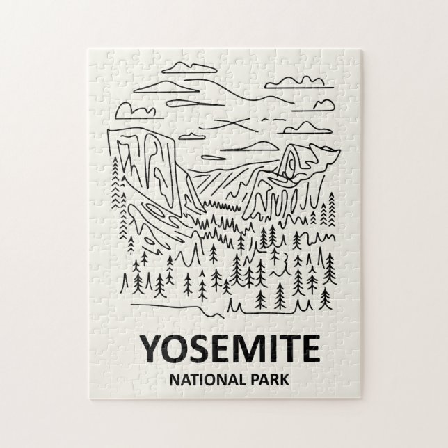Yosemite Nationalpark Art Puzzle (Vertikal)