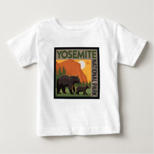 Yosemite-Nationalpark   Bärenfamilie Baby T-shirt