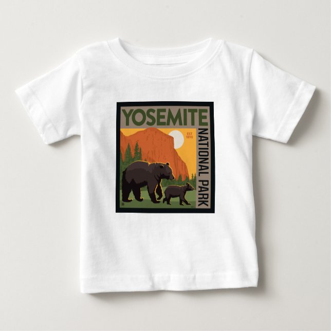 Yosemite-Nationalpark | Bärenfamilie Baby T-shirt (Vorderseite)