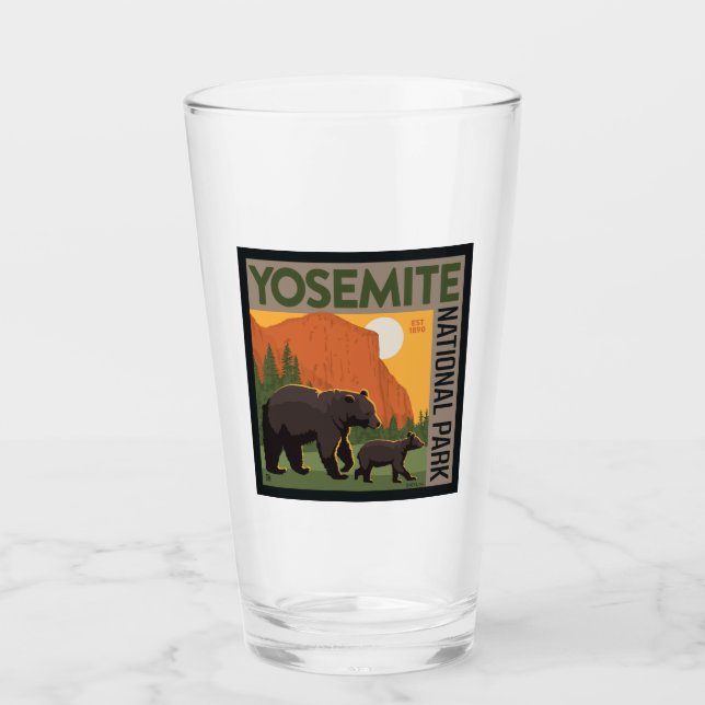 Yosemite-Nationalpark | Bärenfamilie Glas (Vorderseite)