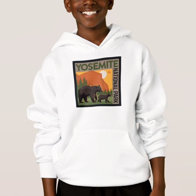 Yosemite-Nationalpark | Bärenfamilie Hoodie (Vorderseite)