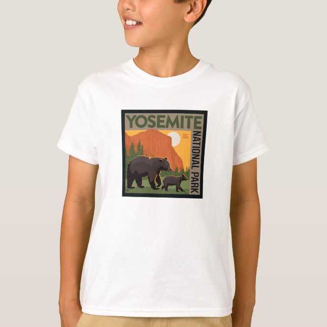 Yosemite-Nationalpark | Bärenfamilie T-Shirt (Vorderseite)