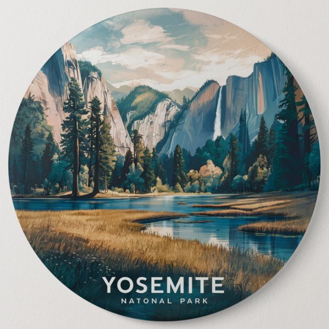 Yosemite-Nationalpark Button (Vorderseite)