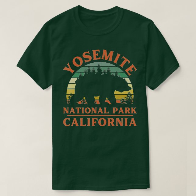 Yosemite Nationalpark California Bär Natur Hiki T-Shirt (Design vorne)