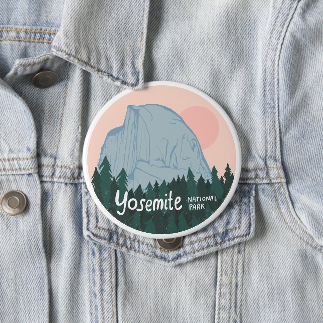Yosemite Nationalpark California Button (Beispiel)