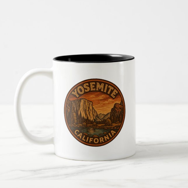 Yosemite Nationalpark California Keramik Tasse (Links)