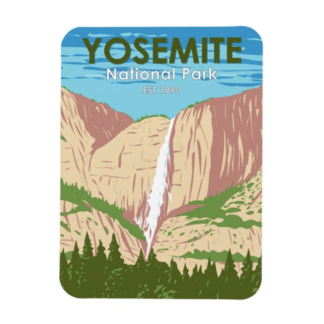 Yosemite Nationalpark California Magnet (Vertikal)