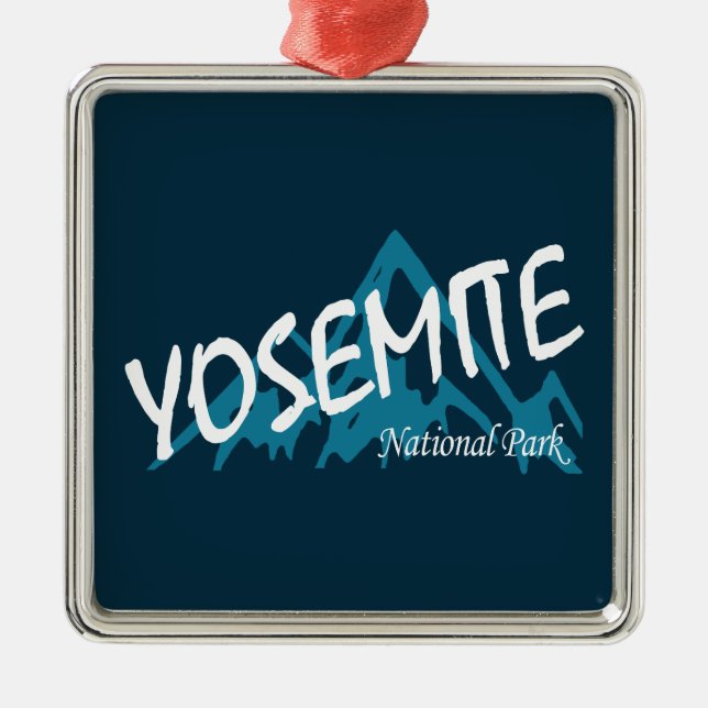 Yosemite Nationalpark California Ornament Aus Metall (Vorne)