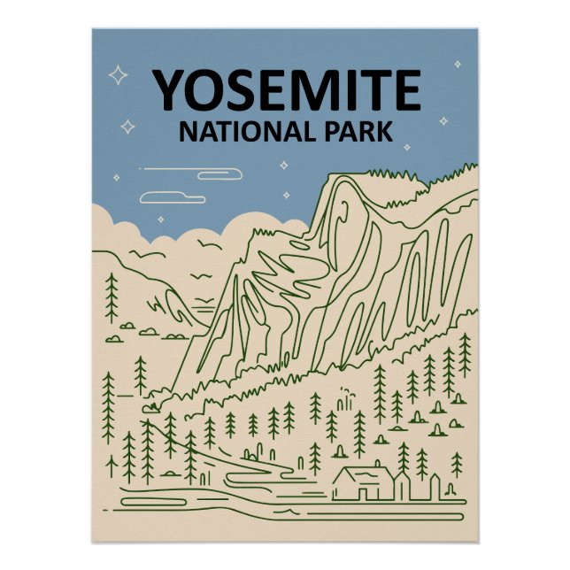 Yosemite Nationalpark California Poster (Vorderseite)