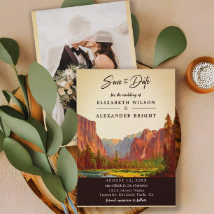 Yosemite Nationalpark California Save the Date Einladung