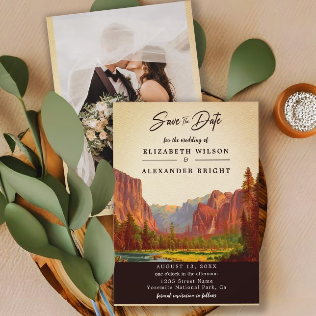 Yosemite Nationalpark California Save the Date Einladung (Von Creator hochgeladen)