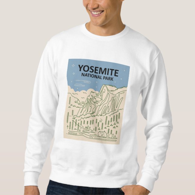 Yosemite Nationalpark California Sweatshirt (Vorderseite)