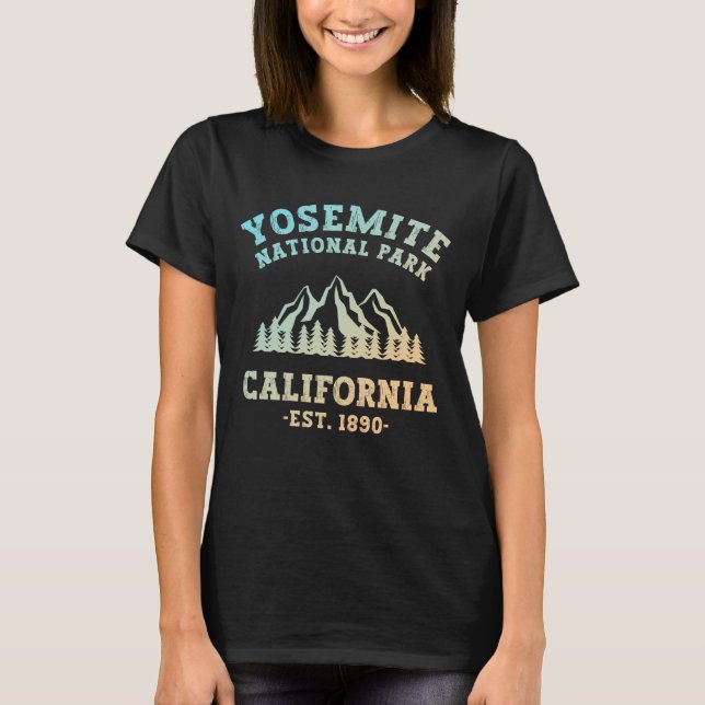 Yosemite Nationalpark California T-Shirt (Vorderseite)