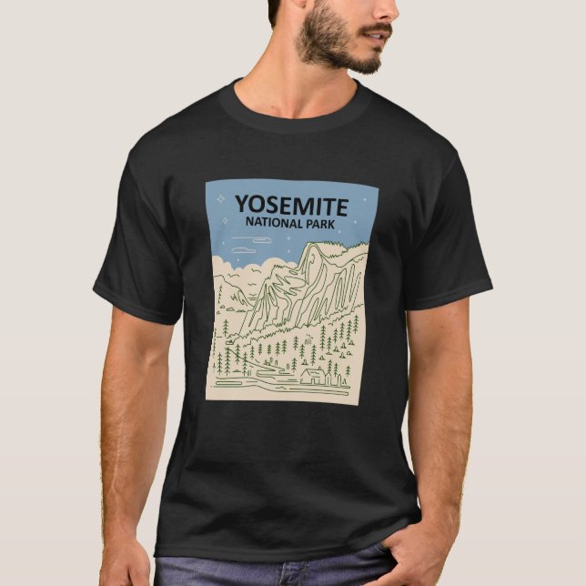 Yosemite Nationalpark California T-Shirt (Vorderseite)