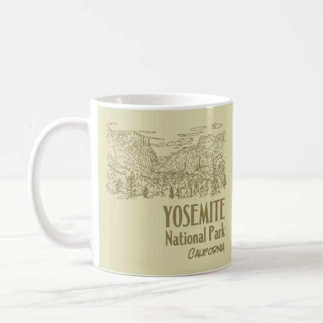 Yosemite Nationalpark California Tunnel Ansicht Kaffeetasse (Links)