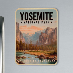 Yosemite Nationalpark California Vintag Magnet
