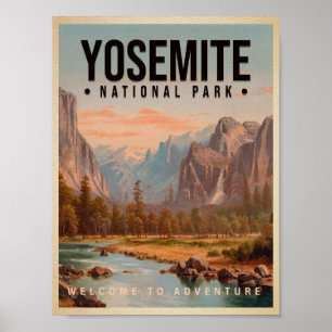 Yosemite Nationalpark California Vintag Poster