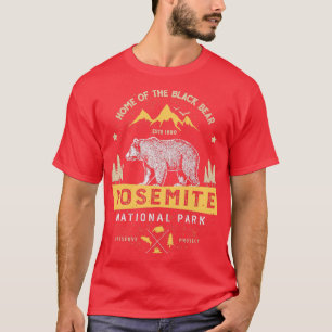 Yosemite Nationalpark California Vintager Bär T-Shirt