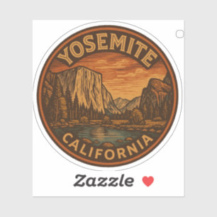 Yosemite Nationalpark California Vinyl Sticker