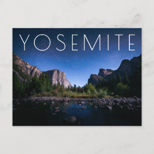 Yosemite Nationalpark der Milchstraße-  Postkarte