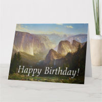 Yosemite Nationalpark Domes Big Birthday Card