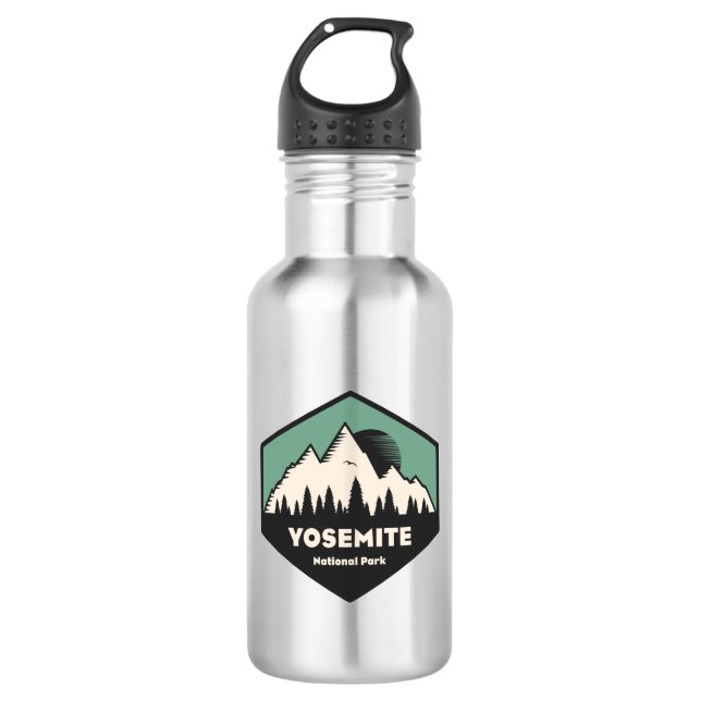Yosemite-Nationalpark Edelstahlflasche (Vorderseite)