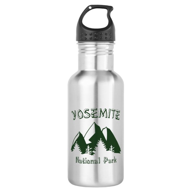 Yosemite-Nationalpark Edelstahlflasche (Vorderseite)