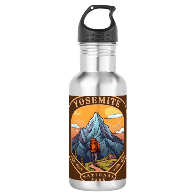 Yosemite-Nationalpark Edelstahlflasche (Vorderseite)