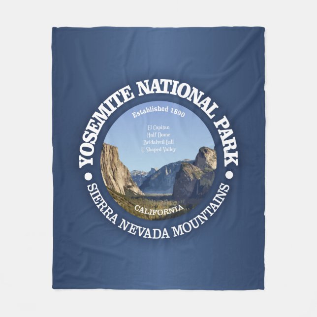 Yosemite-Nationalpark Fleecedecke (Vorderseite)