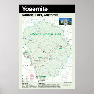 Yosemite Nationalpark großes Plakat