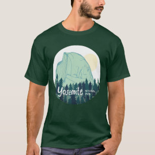 Yosemite Nationalpark Halb Dome Aquamarin Green T-Shirt