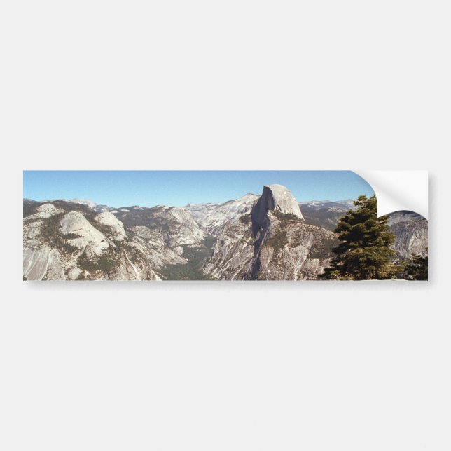 Yosemite Nationalpark, halber Hauben-Berg, USA Autoaufkleber (Vorne)