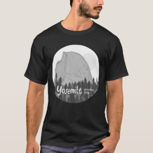 Yosemite-Nationalpark Halbkuppel Graustufen T-Shirt