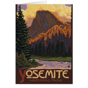 Yosemite Nationalpark - Halbkuppelwanderkarte