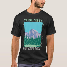 Yosemite Nationalpark Half Dome Retro gestört T-Shirt