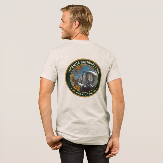 Yosemite-Nationalpark - Half Dome  Tri-Blend Shirt (Rückseite voll)