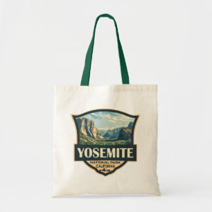 Yosemite Nationalpark Illustration Retro Abzeichen Tragetasche